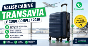 Valise cabine Transavia 2026 : comment éviter les frais