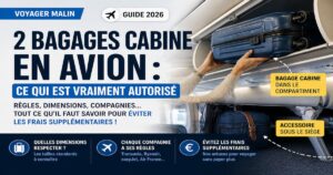 Peut-on prendre 2 bagages cabine en avion en 2026 ?