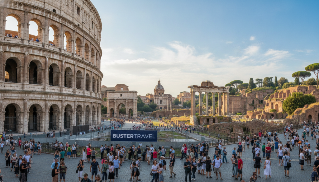 Le Colisée et les vestiges de la Rome antique