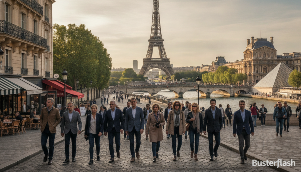 Promenade à pied pendant un séjour de trois jours à Paris