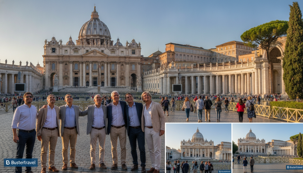 La basilique Saint-Pierre et les monuments du Vatican à Rome