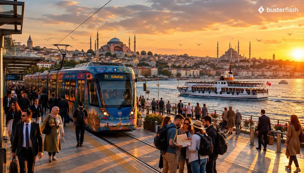 Se déplacer pendant Istanbul en 3 jours : tramway et ferry
